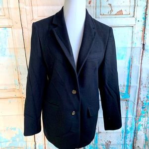 LL Bean wool blazer in navy size 12